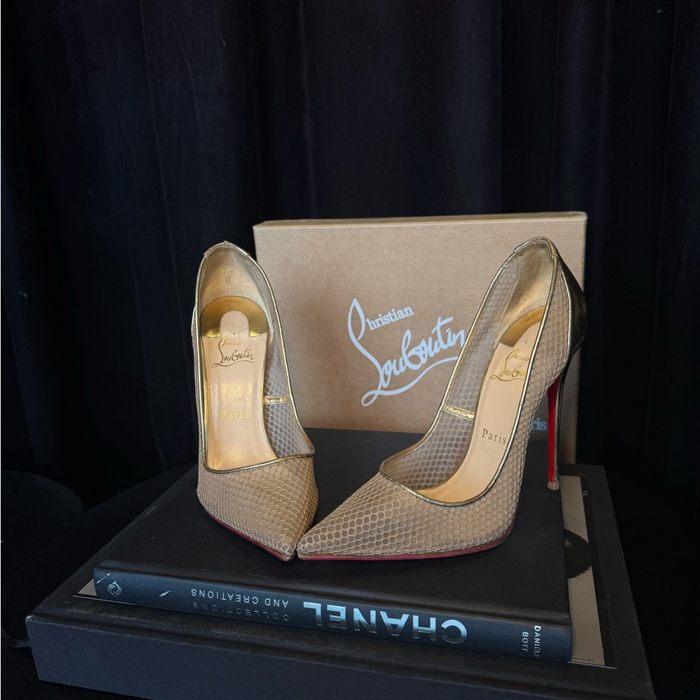Christian Louboutin Gold Women's Heels